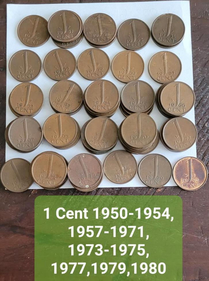 Diverse munten Nederland vanaf 1948, Postzegels en Munten, Munten | Nederland, Koningin Juliana, Ophalen of Verzenden