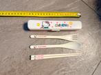 Hello Kitty Bestekset - Lepel, Vork & Stokjes, Ophalen of Verzenden, Nieuw, Kunststof, Bestekset