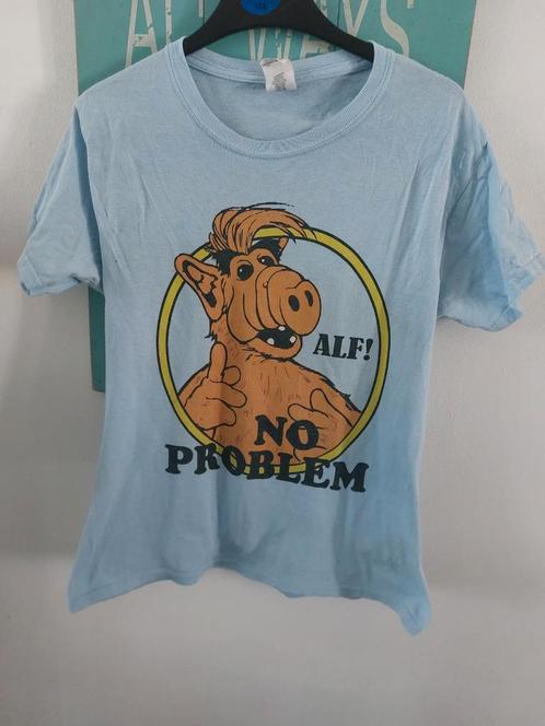 Shirt Vintage Gildan 80s American Sitcom ALF "NO PROBLEM", Kleding | Heren, T-shirts, Gedragen, Maat 48/50 (M), Blauw, Ophalen of Verzenden
