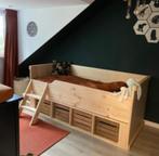 Houten kinderbed, Ophalen, Zo goed als nieuw, Halfhoogslaper
