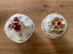 Engelse Porseleinen Potten met Bloemen, Ophalen of Verzenden