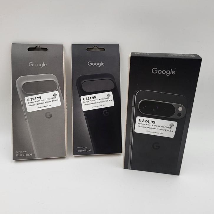 Google Pixel 9 Pro XL 5G 256GB 100Accu Obsidian + Hoes| Z.G., Telecommunicatie, Mobiele telefoons | Overige merken, Zo goed als nieuw