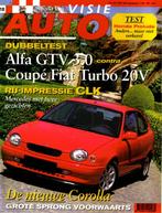 Autovisie dubbeltest Alfa GTV 3.0 en Coupe Fiat Turbo 20V, Ophalen of Verzenden, Gelezen, Alfa Romeo