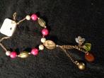 uit diverse kralen aan goudkl ketting nr k 5342, Sieraden, Tassen en Uiterlijk, Ophalen of Verzenden, Nieuw, Overige materialen