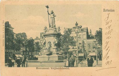 (388-210-003) Rotterdam Monument Vrijheidsbeeld, Verzamelen, Ansichtkaarten | Nederland, Zuid-Holland, Verzenden