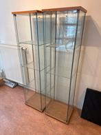 Glazen Vitrinekasten - Set van 2, Ophalen, Met plank(en), Minder dan 50 cm, 150 tot 200 cm