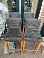 4 Stuks Barkrukken, Huis en Inrichting, Barkrukken, Ophalen, Gebruikt, Met voetsteun, 60 tot 90 cm