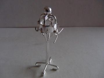 Miniatuur zilver 105d kapstok + hanger zilveren miniaturen beschikbaar voor biedingen