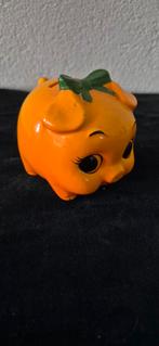 Oranje spaarvarken RETRO/  VINTAGE, Verzamelen, Ophalen of Verzenden, Gebruikt, Dier