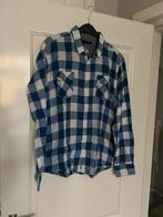 Oktoberfest blouse L - blauw wit - zgan, Ophalen of Verzenden, Zo goed als nieuw, Blauw, Halswijdte 41/42 (L)