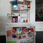 Modern poppenhuis Kidkraft (incl meubels en 4 poppetjes), Kinderen en Baby's, Speelgoed | Poppenhuizen, Poppenhuis, Gebruikt, Ophalen