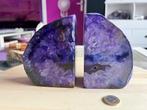 Agaat diverse paarse boekensteunen diverse maten en gewicht, Verzamelen, Mineralen en Fossielen, Ophalen of Verzenden, Mineraal