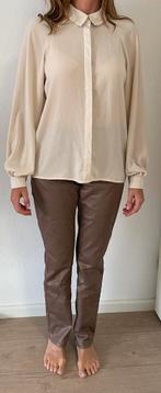 Bruine broek glans, Bruin, Ophalen of Verzenden, Zo goed als nieuw, Maat 36 (S)
