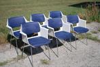 Set 2225 stoelen Cordemeijer voor Gispen jaren '60, Huis en Inrichting, Ophalen, Blauw, Vintage, Nvt