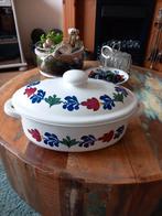 Boerenbont Ovenschaal met Deksel - Als Nieuw!, Ophalen, Zo goed als nieuw, Overige materialen, Overige typen