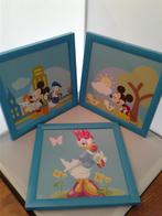 DISNEY 3 nieuwe, orig. schilderijtjes met houten omlijsting!, Ophalen of Verzenden, Nieuw, Wanddecoratie