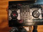 Pioneer CDJ-400 set + Omnitronic mixer (Nieuwstaat), Muziek en Instrumenten, Ophalen, Zo goed als nieuw, Dj-set, Pioneer