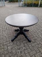 Zwarte bolpoot eet tafel doorsnee ca 100 cm, Ophalen