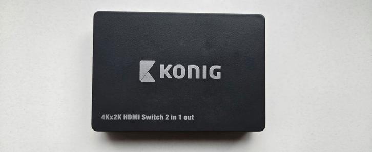 König 4K HDMI Switch - 2 in 1 out, Audio, Tv en Foto, Converters, Zo goed als nieuw, Ophalen of Verzenden