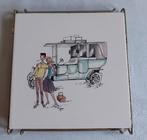 MOSA vintage pannenonderzetter tegel romantisch, Ophalen of Verzenden