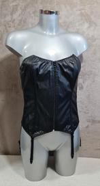 Sexy Corset met rits `Cotelli Collection` maat M en L 0031, Cotelli Collection, Verzenden, Zwart, Overige typen