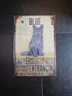 Blue kat wandbord, Ophalen of Verzenden, Nieuw