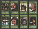 THE BEATLES e.a.= Prachtige sv8st RWANDA-1311-21, Postzegels en Munten, Verzenden, Gestempeld, Overige thema's