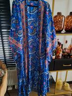 Prachtige lange kaftan, Corte Hindu, Blauw, Maat 46/48 (XL) of groter, Nieuw