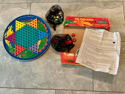 3 VERSCHILLENDE CHINESE MARBLE CHECKERS SPELLEN., Hobby en Vrije tijd, Gezelschapsspellen | Bordspellen, Gebruikt, Verzenden
