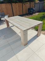 Steigerhouten tuintafel 2.50x1.16, Tuin en Terras, Ophalen, Zo goed als nieuw, Rechthoekig, Hout