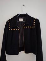 Sando Suede Jas, Zwart, Sandro, Ophalen of Verzenden, Zo goed als nieuw