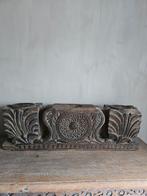 Authentiek houten ornament met houtsnijwerk, Antiek en Kunst, Kunst | Beelden en Houtsnijwerken, Ophalen