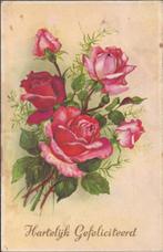 U10 oude ansichtkaart hartelijk gefeliciteerd uit 1964, Ophalen of Verzenden, 1960 tot 1980, Gelopen