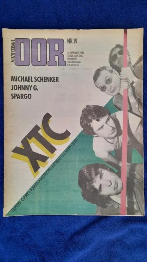 OOR 19-1980 Andy Partridge XTC Michael Schenker Spargo Johnn, Boeken, Tijdschriften en Kranten, Zo goed als nieuw, Muziek, Film of Tv