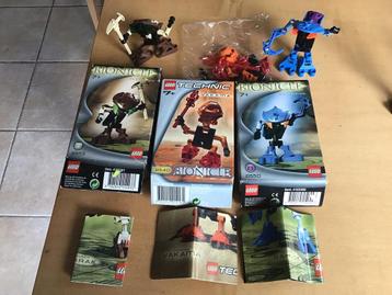 Lego bionicle 3 x met doosje en bouwtekening