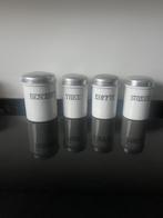 4 x retro/vintage voorraadbussen, Huis en Inrichting, Keuken | Potten en Pannen, Ophalen of Verzenden, Zo goed als nieuw, Overige materialen