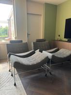 2 Leolux volare fauteuils met hocker, Huis en Inrichting, Fauteuils, Ophalen, Gebruikt, 75 tot 100 cm
