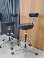 2x Hoge Krukken Vitra design kantoor, Huis en Inrichting, Barkrukken, Ophalen, Gebruikt, In hoogte verstelbaar, 60 tot 90 cm