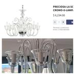 Zeldzame volledige kristallen Boheems hanglamp kroonluchter., Ophalen