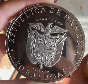 Zilveren 20 Balboa Panama 1974 beschikbaar voor biedingen