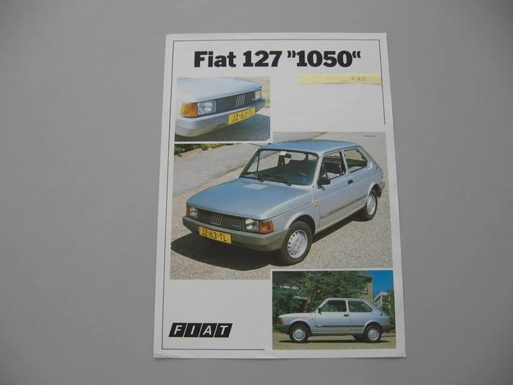 FT 672 FIAT 127 “1050”. 1983. folder, Boeken, Auto's | Folders en Tijdschriften, Zo goed als nieuw, Overige merken, Ophalen of Verzenden