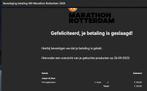 Marathon ticket Rotterdam (alleen afhalen Obdam NH), Eén persoon