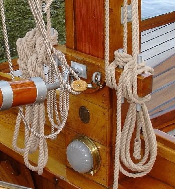 Klassiek 3-strengs scheepstouw, 100 % polyester, Watersport en Boten, Accessoires en Onderhoud, Nieuw, Lijn of Blok, Ophalen of Verzenden