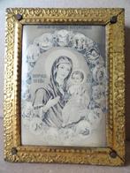 Antiek icoon Rusland 2x 1950 Maria de Moeder Gods 7x9 13x17, Ophalen of Verzenden, Gebruikt, Overige typen, Christendom | Katholiek