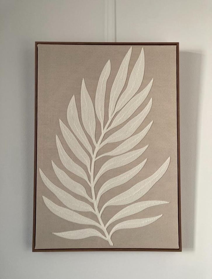 Modern beige wit kunst abstract wanddecoratie wall art, Huis en Inrichting, Woonaccessoires | Wanddecoraties, Zo goed als nieuw