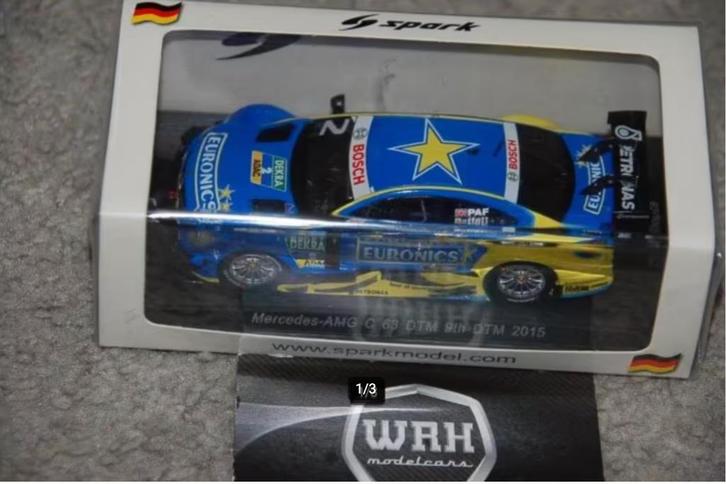 SALE 1:43 MERCEDES C63 DTM PAFFET 2015 SPARK SG222 WRH, Hobby en Vrije tijd, Modelauto's | 1:43, Zo goed als nieuw, Auto, Overige merken