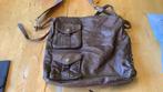 Donkerbruine leren tas DKNY, Sieraden, Tassen en Uiterlijk, Tassen | Schoudertassen, Ophalen of Verzenden, Gebruikt, Bruin, Leer