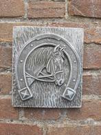 Hoefijzer Paard wanddecoratie betonnen beeld tuinbeeld beton, Tuin en Terras, Ophalen of Verzenden, Nieuw