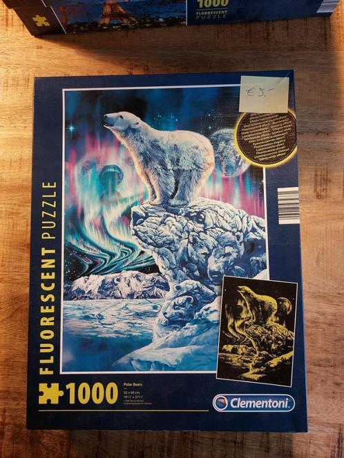 Clementoni Glow in the dark en andere leuke puzzels, Hobby en Vrije tijd, Denksport en Puzzels, Zo goed als nieuw, Legpuzzel, 500 t/m 1500 stukjes