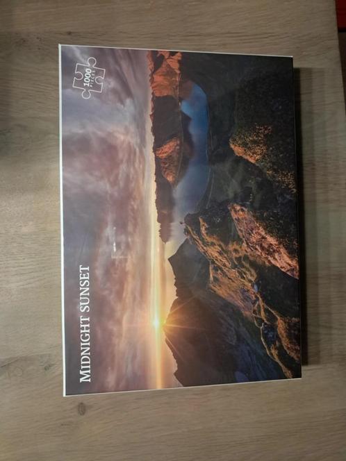 Nieuwe puzzel midnight sunset 1000 stukjes, Hobby en Vrije tijd, Denksport en Puzzels, Nieuw, Legpuzzel, 500 t/m 1500 stukjes